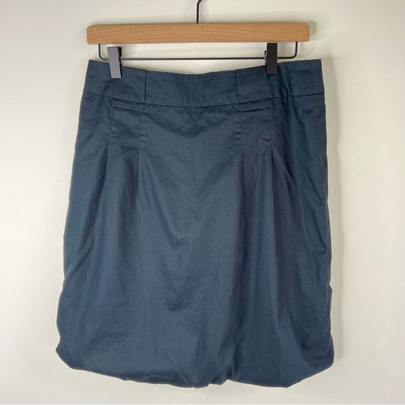 Akris Punto Navy Cotton Mini Skirt size 8 - Picture 1 of 9